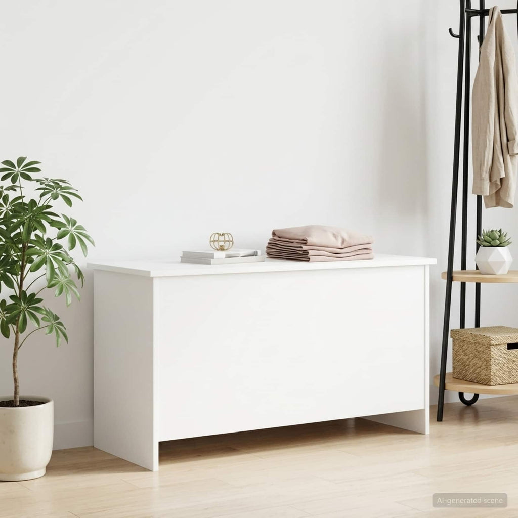 vidaXL Skrzynia na przechowywanie Biały 100 x 40 x 50 cm