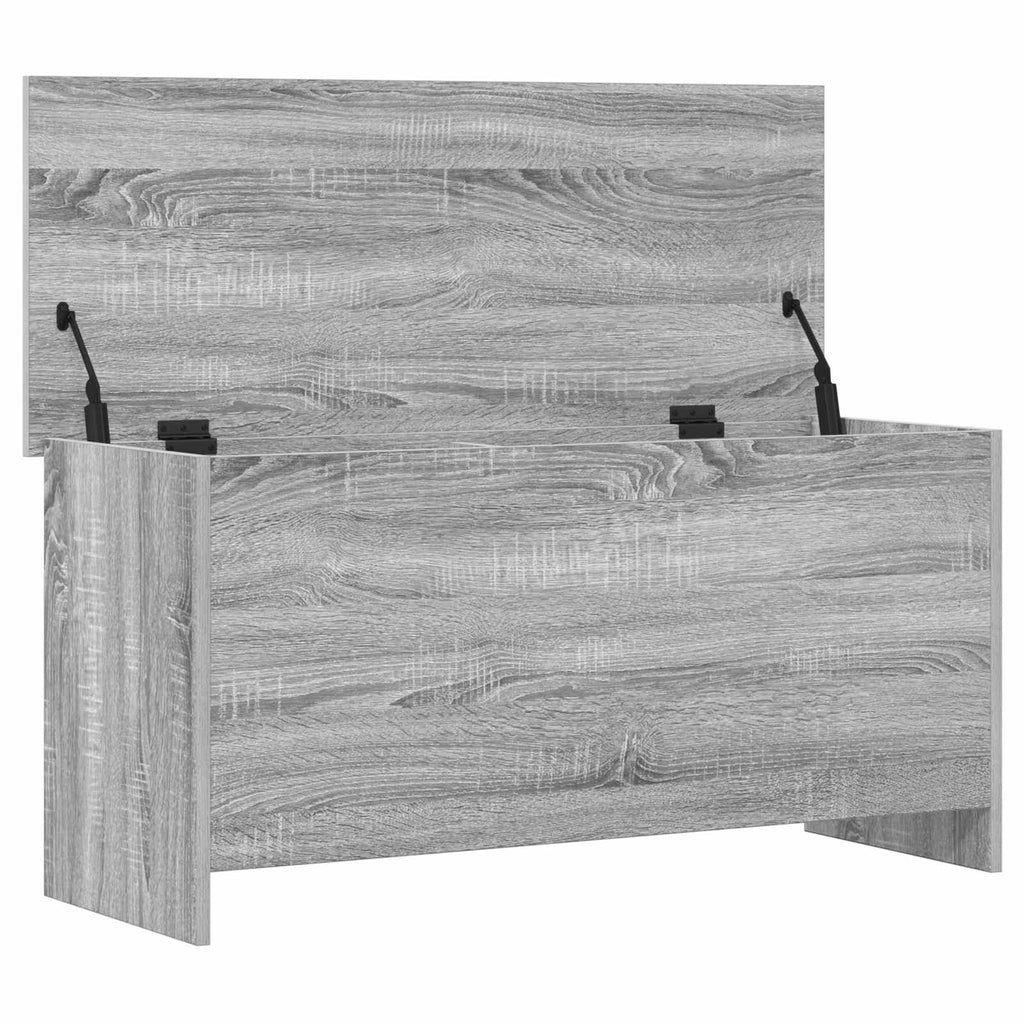 vidaXL Skrzynia na przechowywanie Szary Sonoma 100 x 40 x 50 cm
