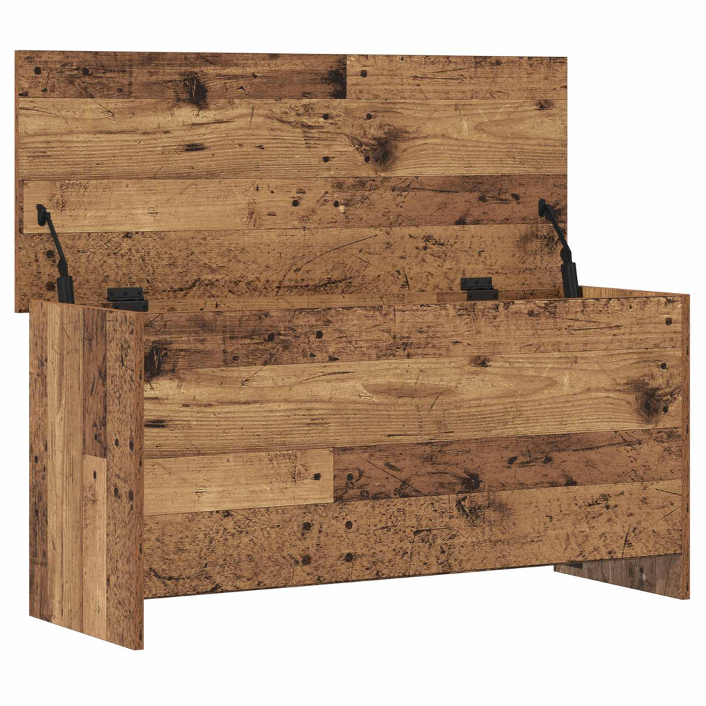 vidaXL Skrzynia na przechowywanie Stare drewno 100 x 40 x 50 cm