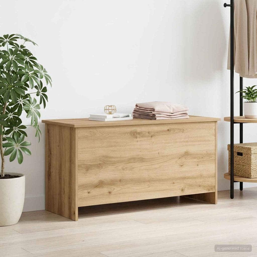 vidaXL Skrzynia na przechowywanie Dąb artisan 100 x 40 x 50 cm