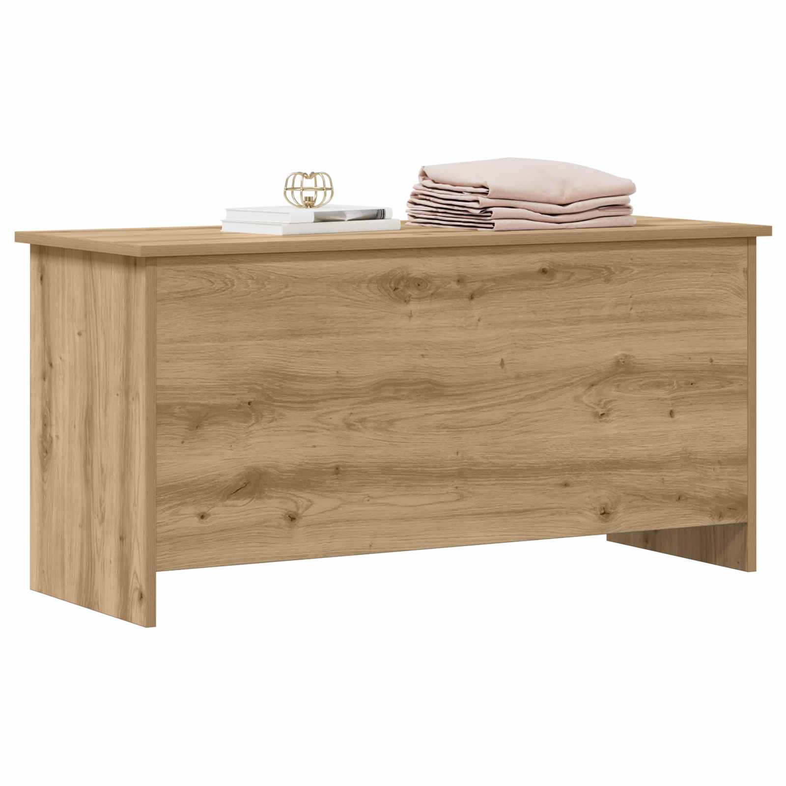 vidaXL Skrzynia na przechowywanie Dąb artisan 100 x 40 x 50 cm