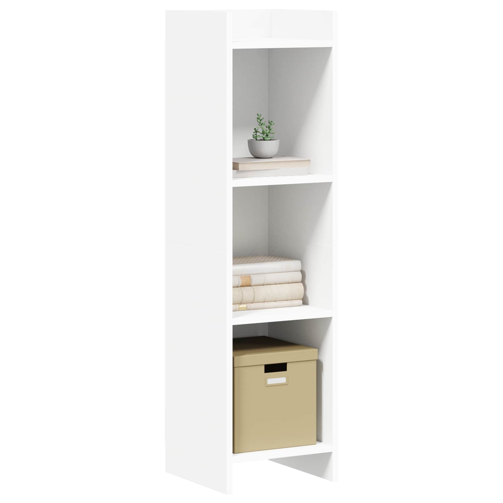 vidaXL Półka na książki Biały 30 x 30 x 111 cm Drewno inżynieryjne