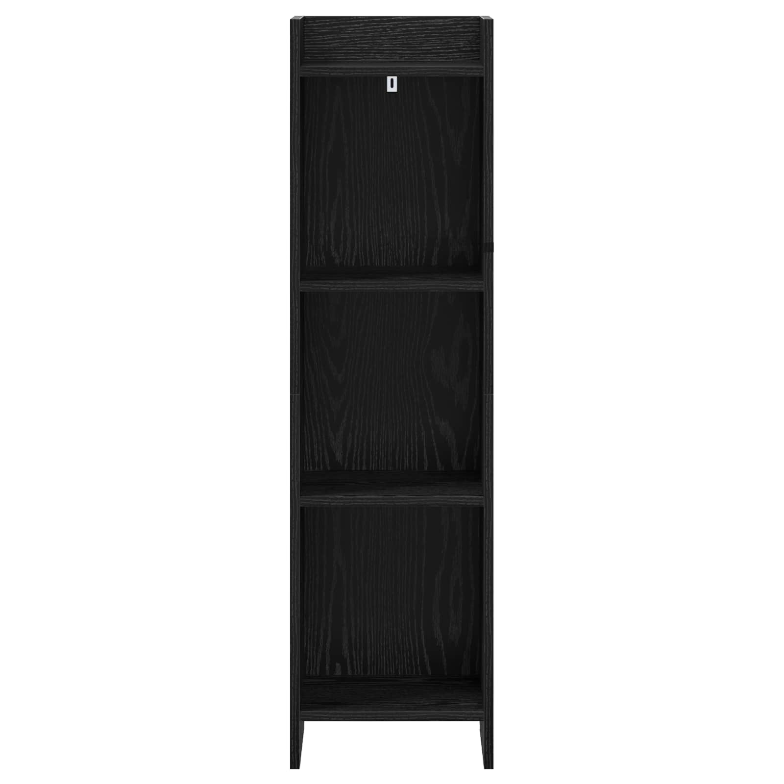 vidaXL Półka na książki Czarny dąb 30 x 30 x 111 cm