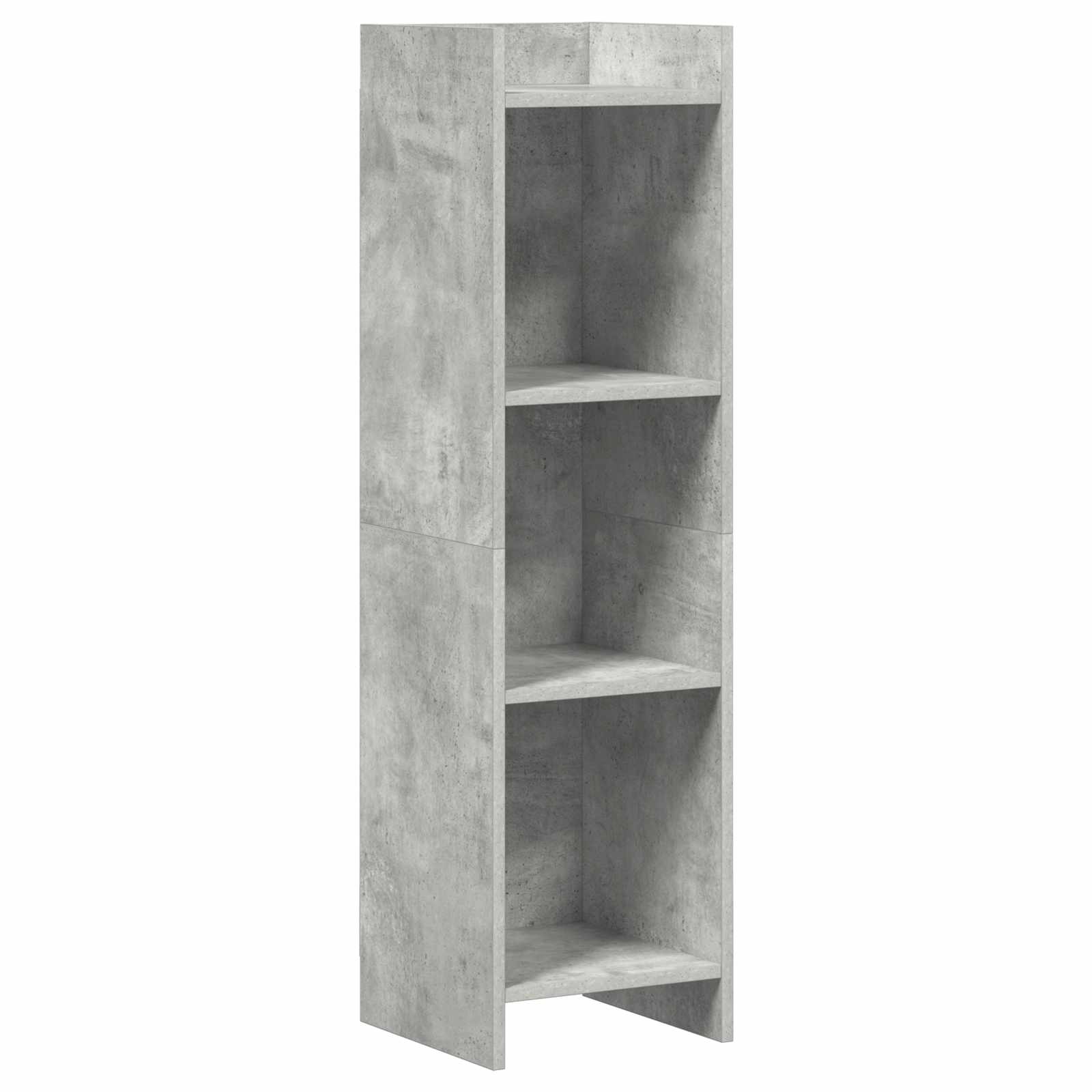 vidaXL Półka na książki Szary beton 30 x 30 x 111 cm