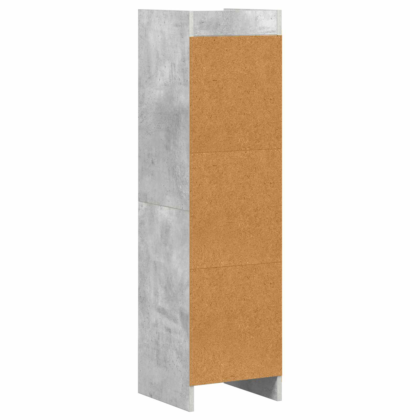 vidaXL Półka na książki Szary beton 30 x 30 x 111 cm