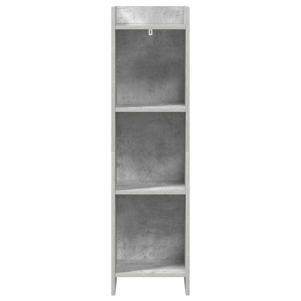 vidaXL Półka na książki Szary beton 30 x 30 x 111 cm