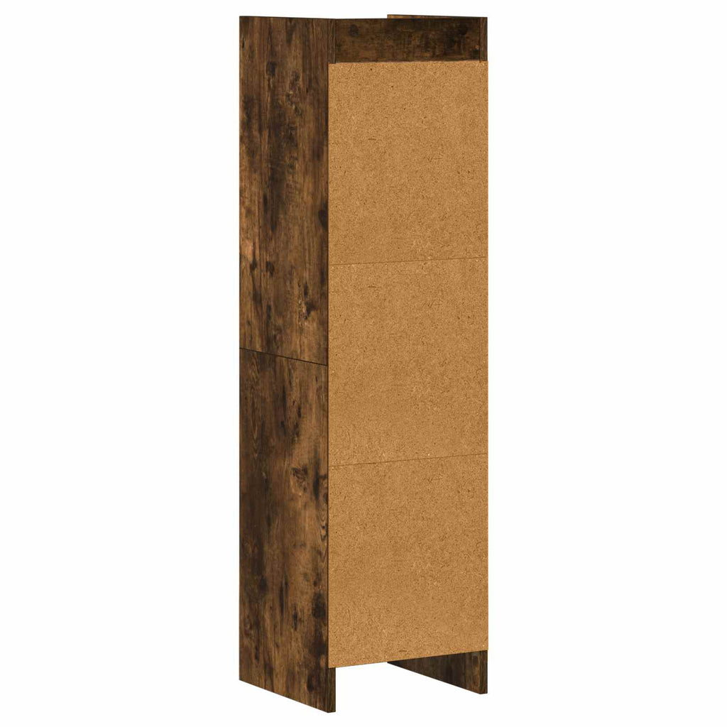 vidaXL Półka na książki Dąb wędzony 30 x 30 x 111 cm