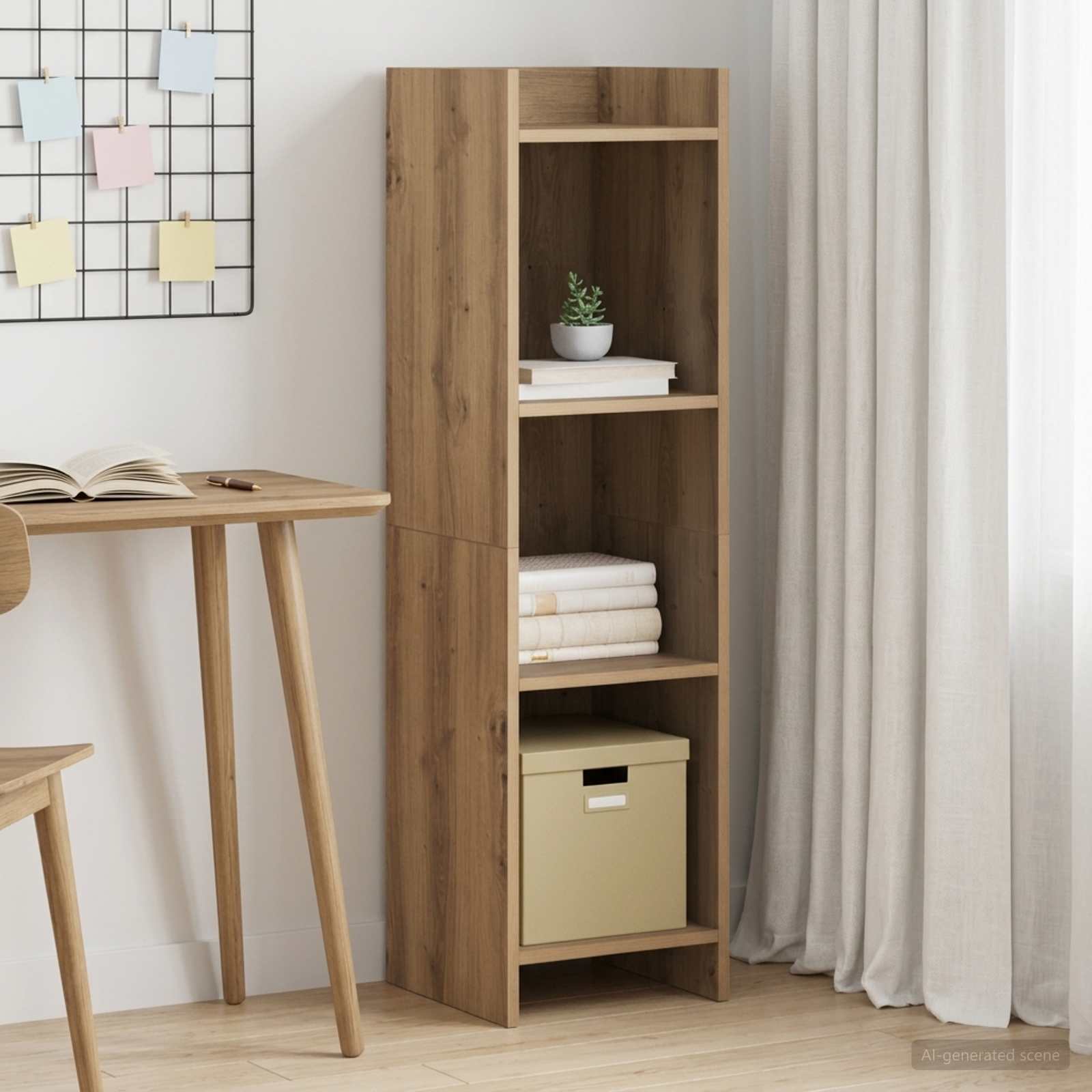 vidaXL Półka na książki 3 poziomy 30 x 30 x 111 cm Drewno inżynieryjne