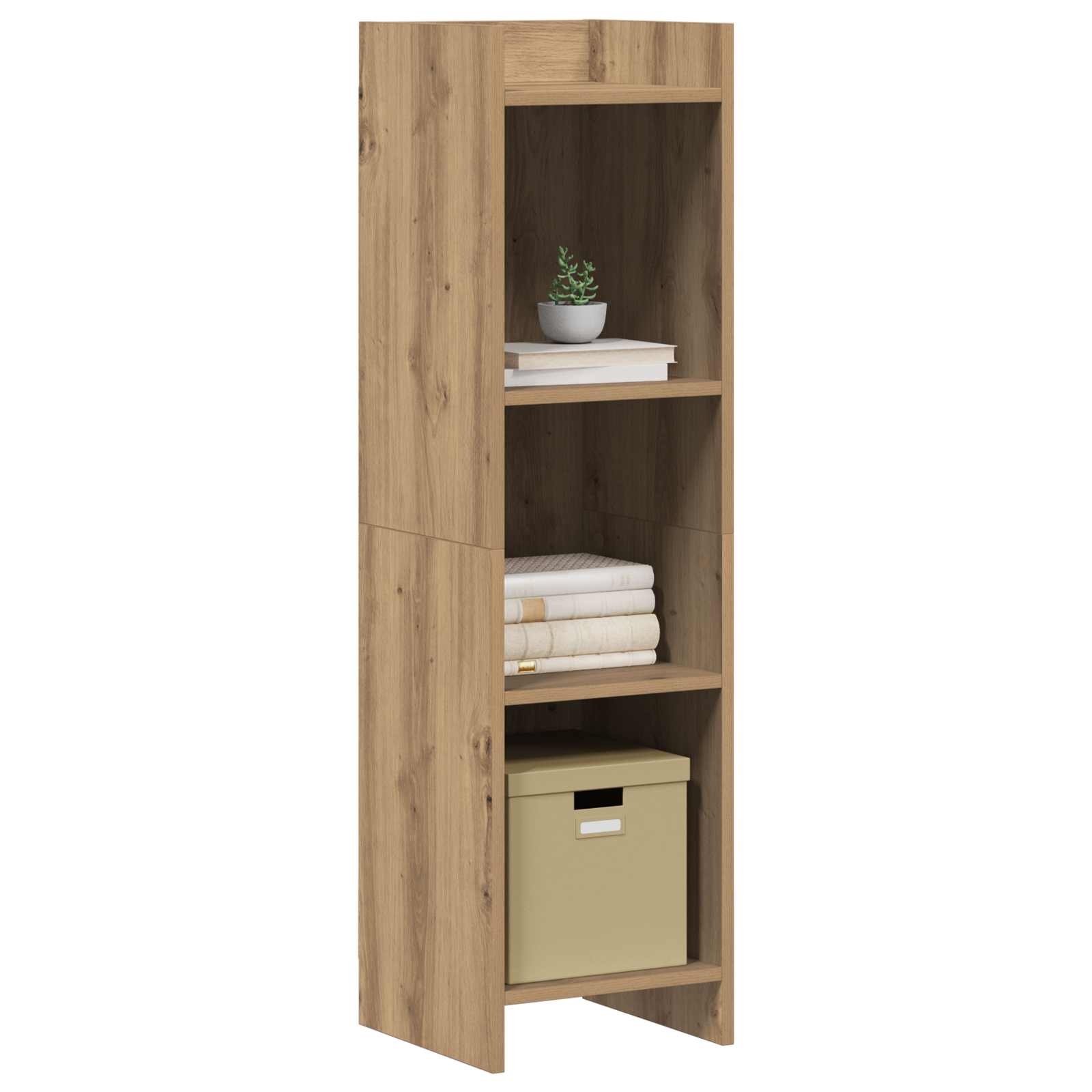 vidaXL Półka na książki 3 poziomy 30 x 30 x 111 cm Drewno inżynieryjne