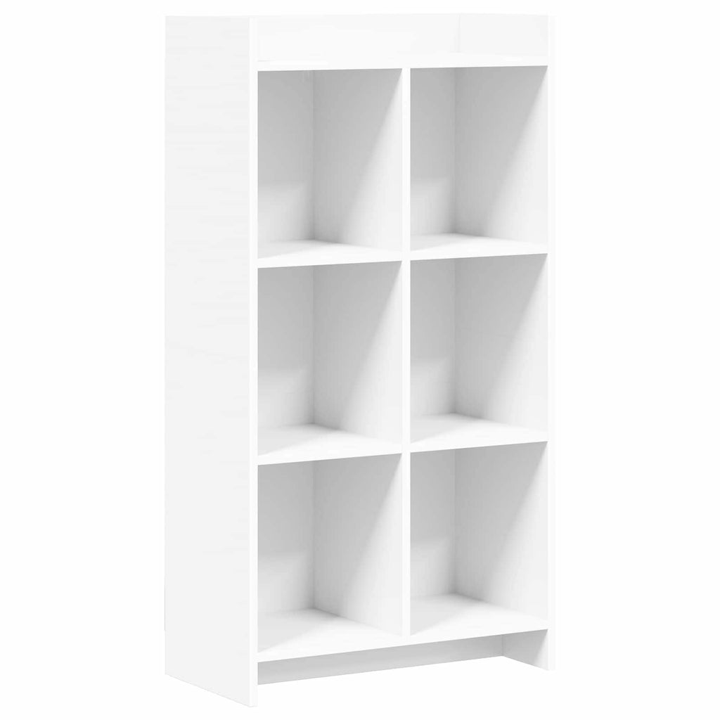 vidaXL Półka na książki Biały 59 x 30 x 111 cm Drewno inżynieryjne