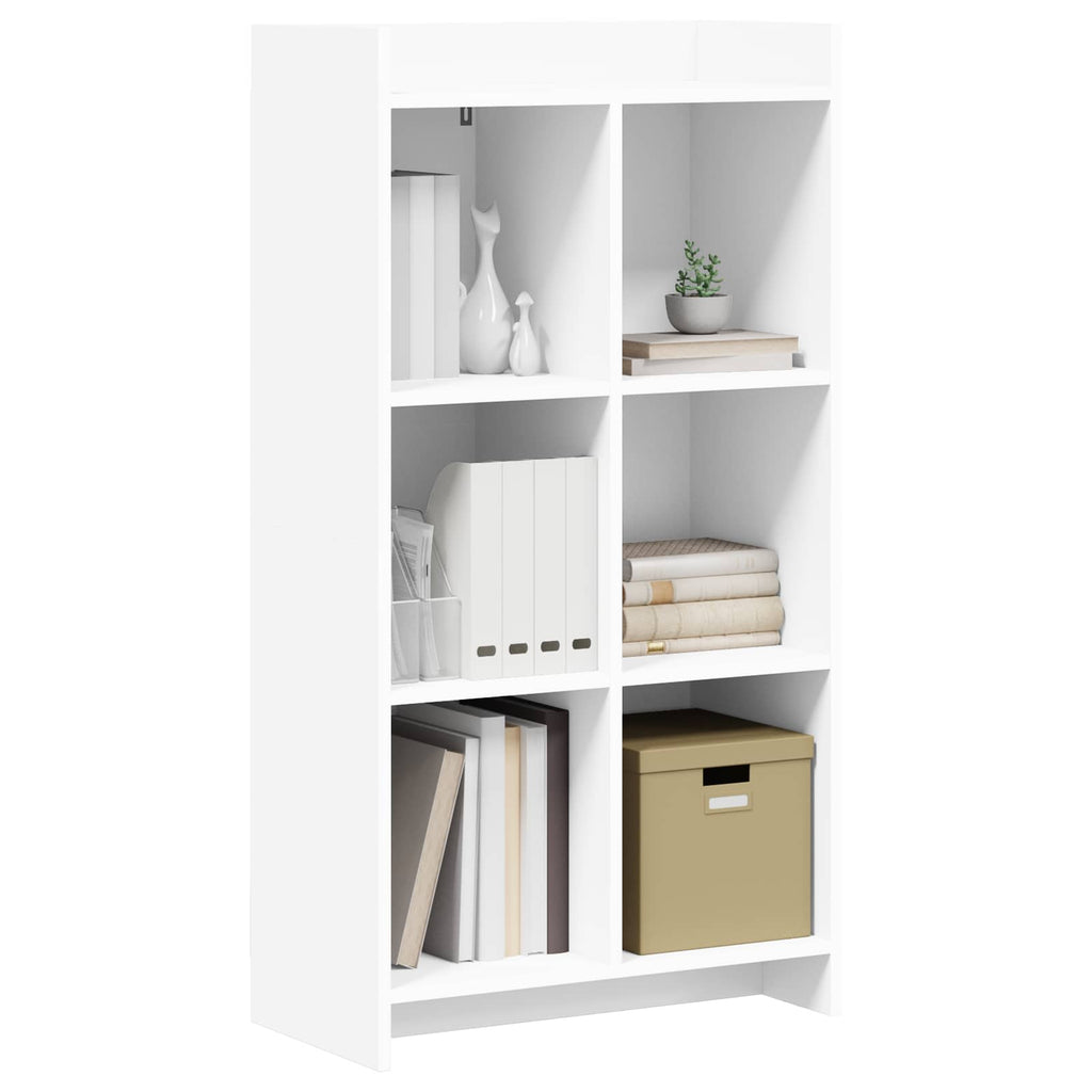 vidaXL Półka na książki Biały 59 x 30 x 111 cm Drewno inżynieryjne