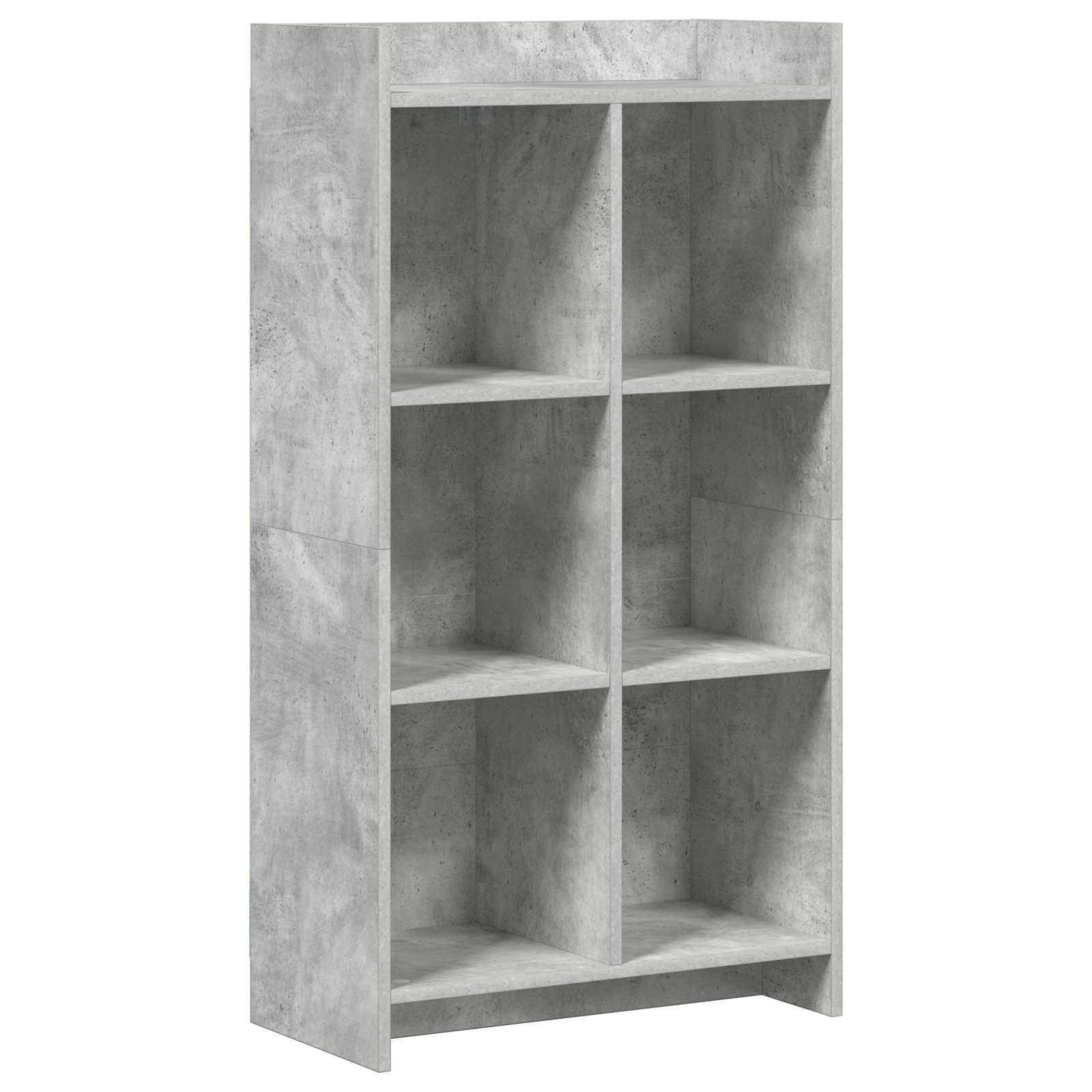 vidaXL Półka na książki Szary beton 59 x 30 x 111 cm