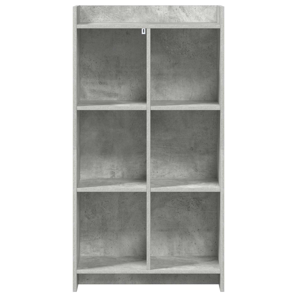 vidaXL Półka na książki Szary beton 59 x 30 x 111 cm