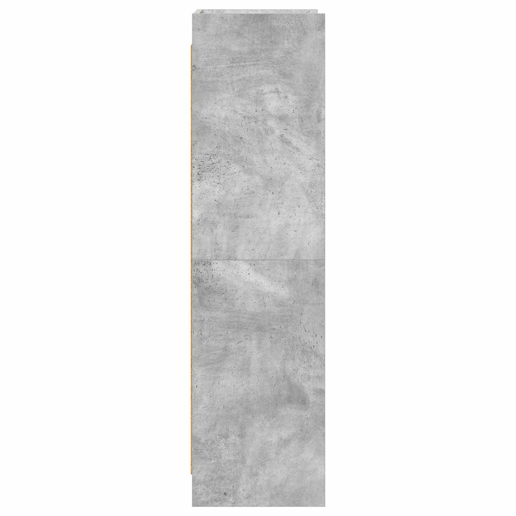 vidaXL Półka na książki Szary beton 59 x 30 x 111 cm