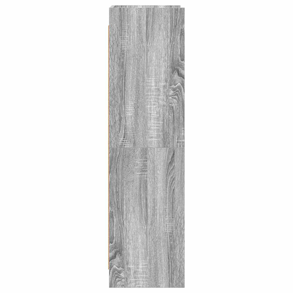 vidaXL Półka na książki Szary Sonoma 59 x 30 x 111 cm