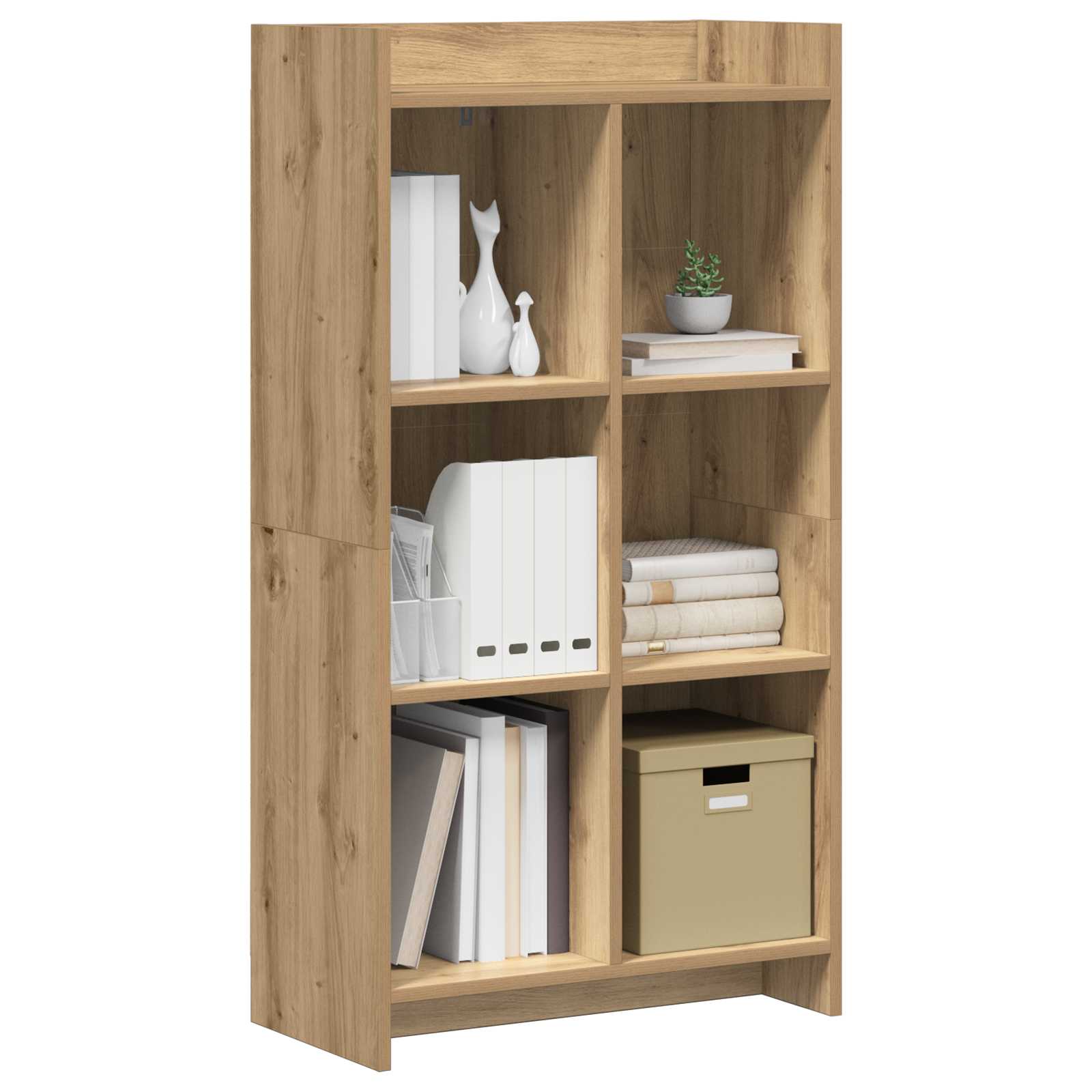 vidaXL Półka na książki 6 poziomy 59 x 30 x 111 cm Drewno inżynieryjne