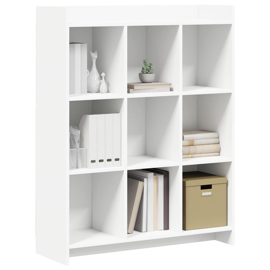vidaXL Półka na książki Biały 87,5 x 30 x 111 cm Drewno inżynieryjne