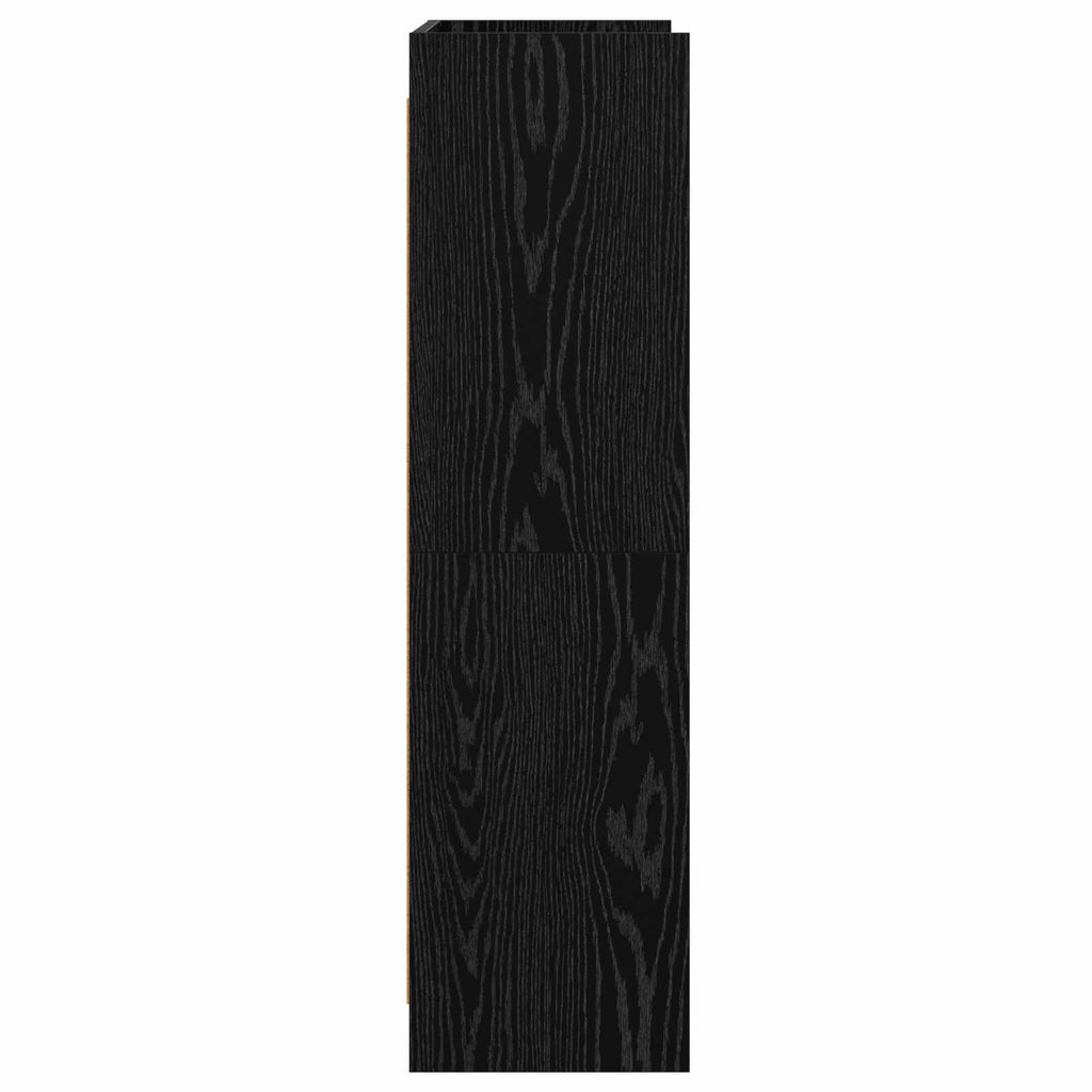 vidaXL Półka na książki Czarny dąb 87,5 x 30 x 111 cm