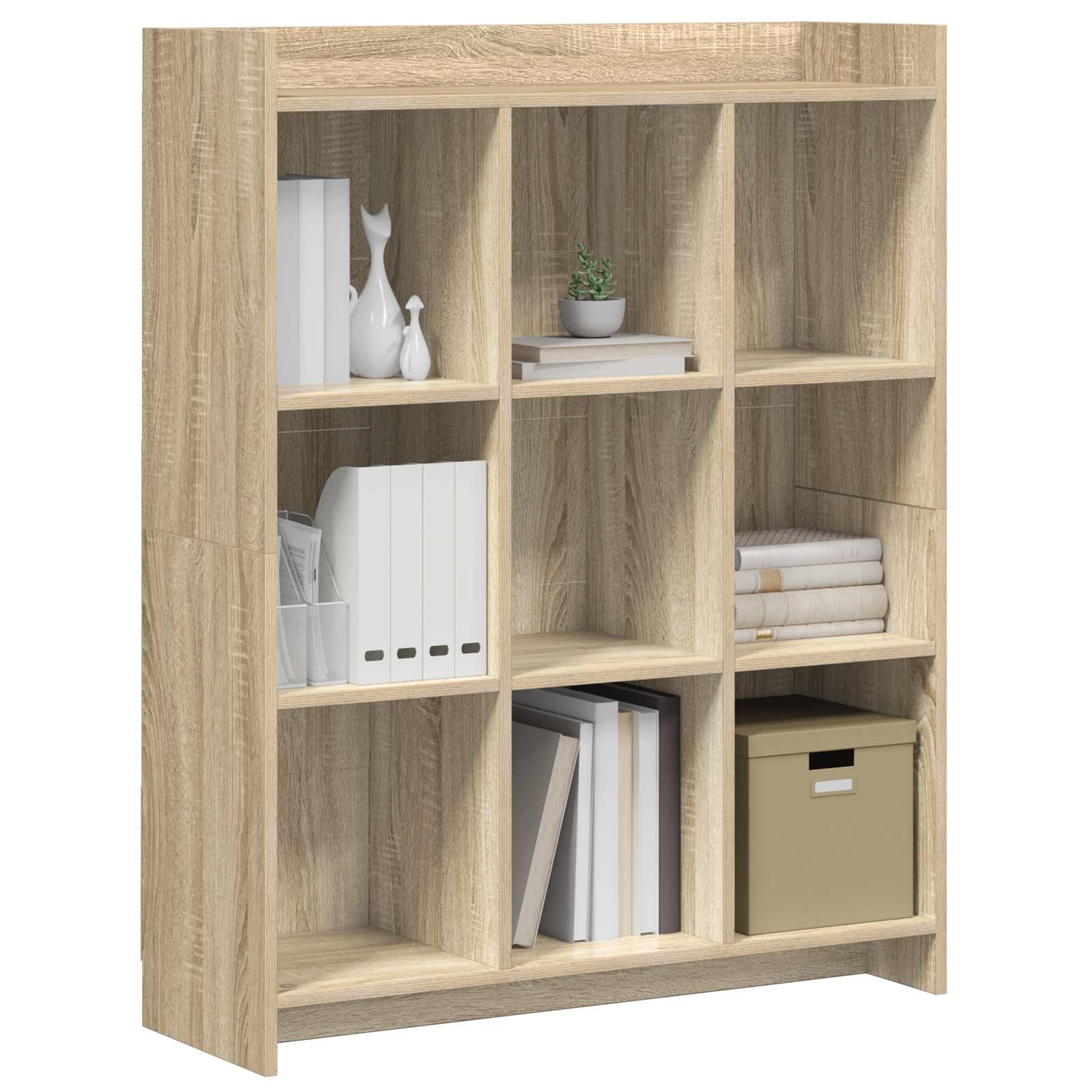 vidaXL Półka na książki dąb Sonoma 87,5 x 30 x 111 cm