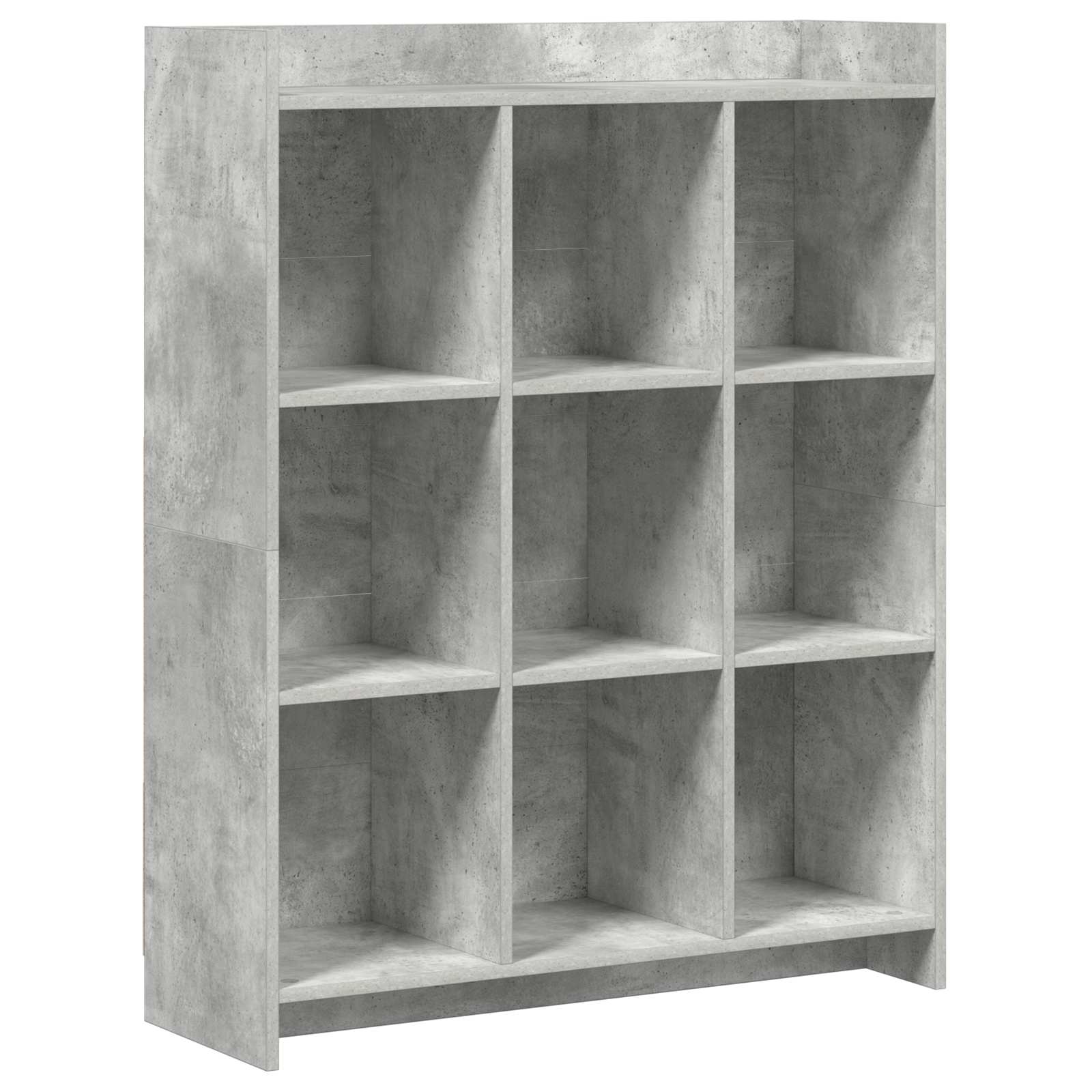 vidaXL Półka na książki Szary beton 87,5 x 30 x 111 cm