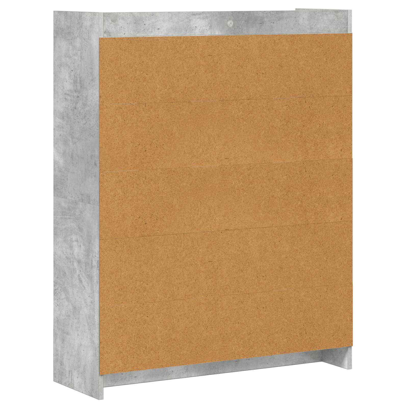 vidaXL Półka na książki Szary beton 87,5 x 30 x 111 cm