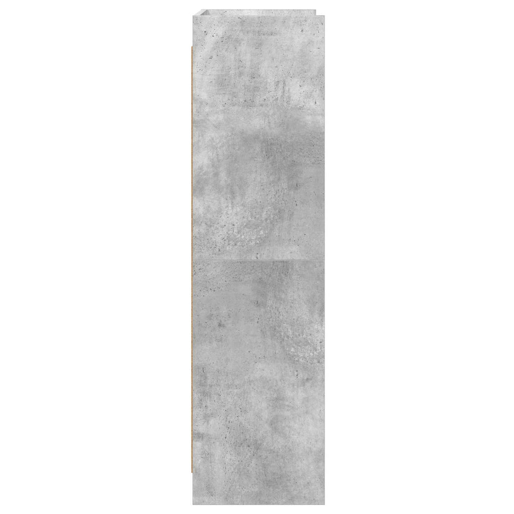vidaXL Półka na książki Szary beton 87,5 x 30 x 111 cm