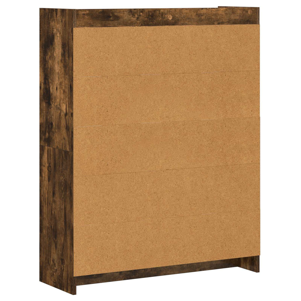 vidaXL Półka na książki Dąb wędzony 87,5 x 30 x 111 cm