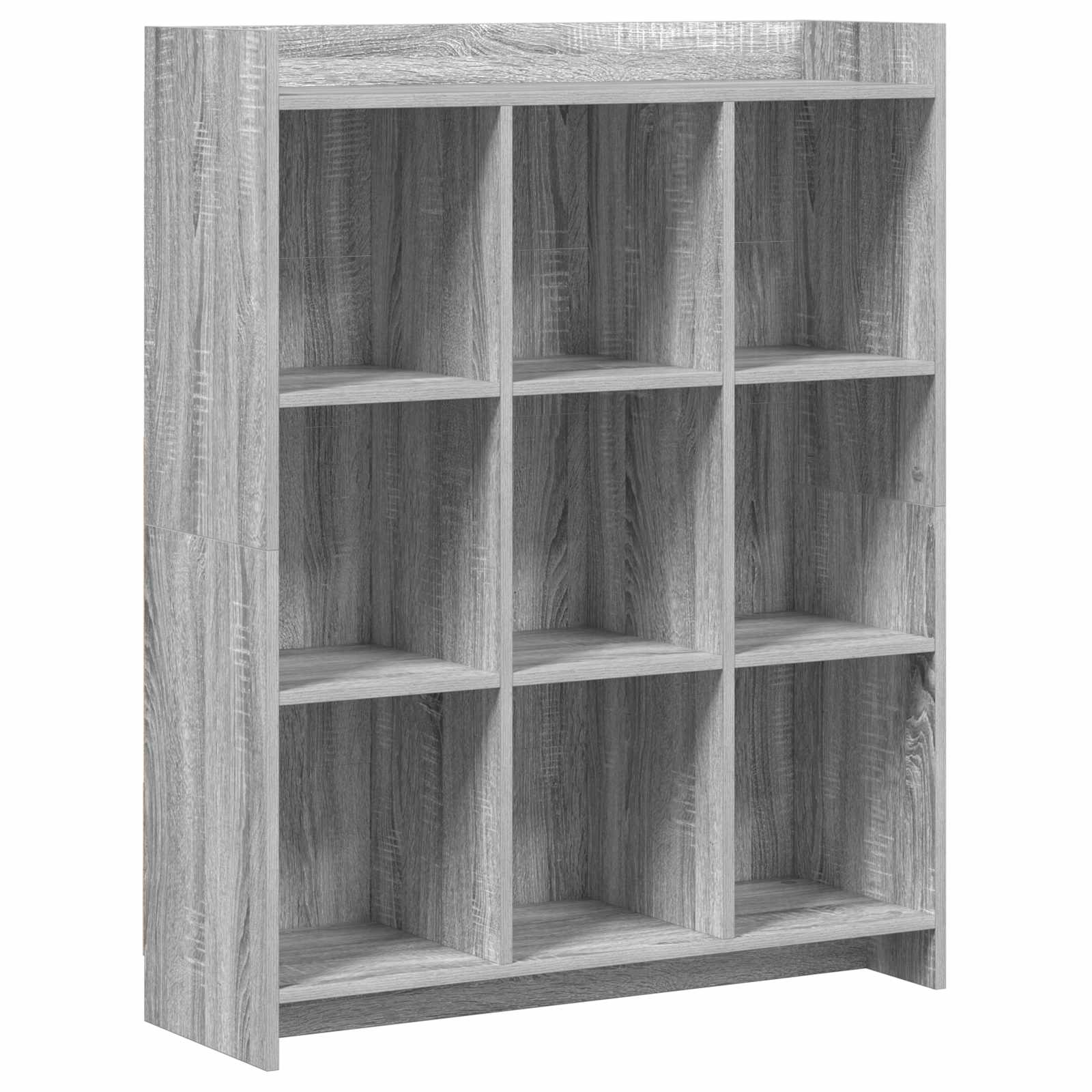vidaXL Półka na książki Szary Sonoma 87,5 x 30 x 111 cm