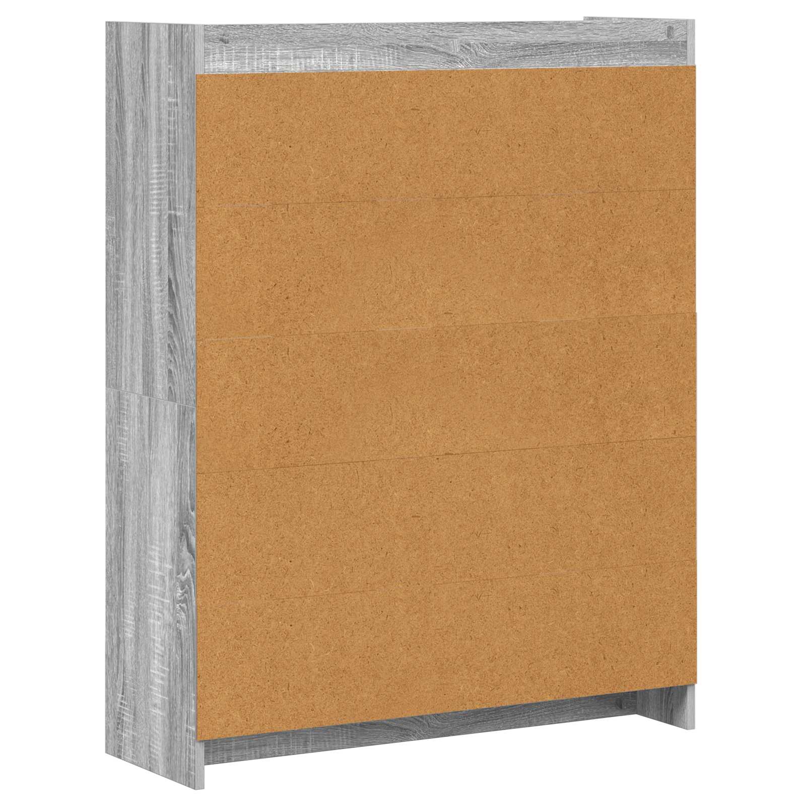 vidaXL Półka na książki Szary Sonoma 87,5 x 30 x 111 cm