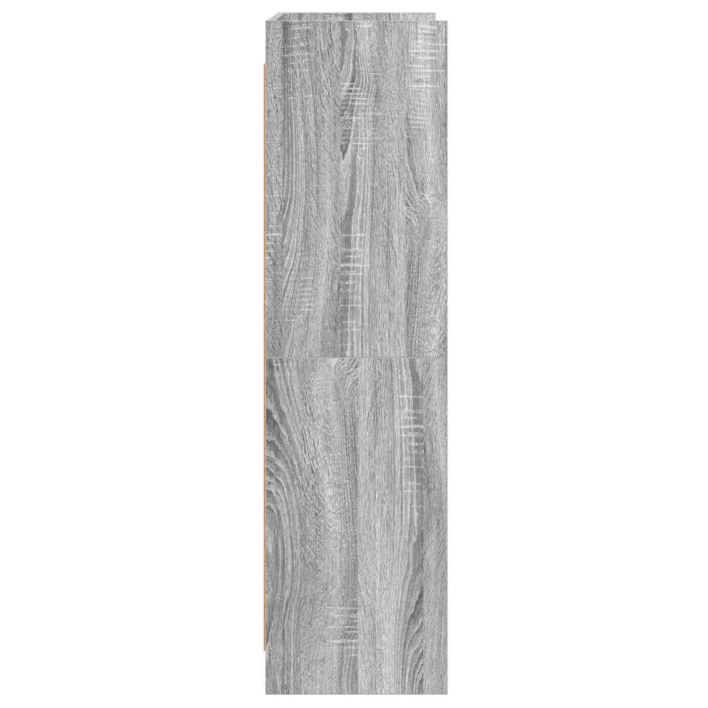 vidaXL Półka na książki Szary Sonoma 87,5 x 30 x 111 cm