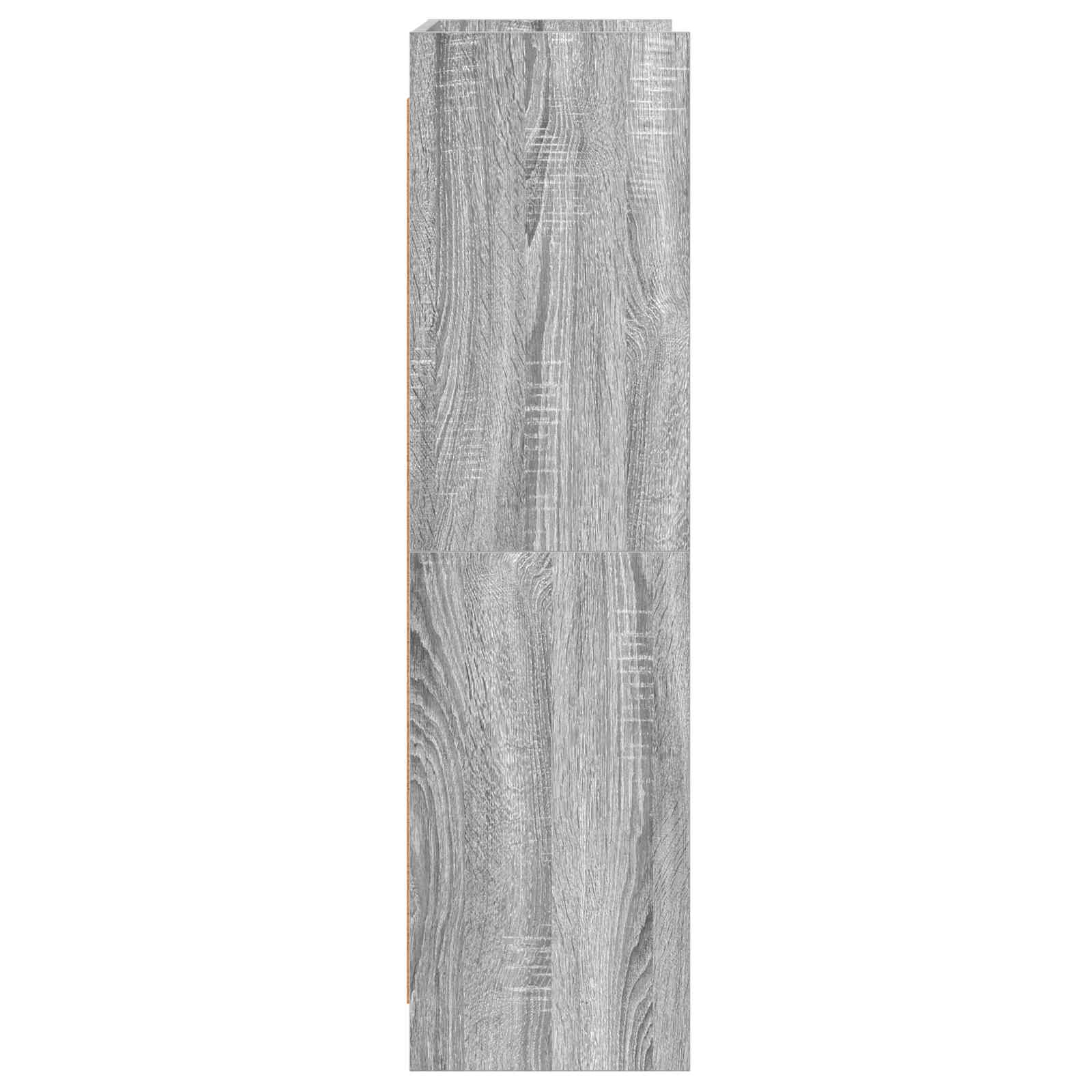 vidaXL Półka na książki Szary Sonoma 87,5 x 30 x 111 cm