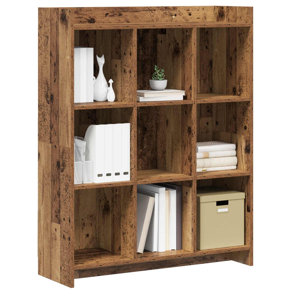 vidaXL Półka na książki Stare drewno 87,5 x 30 x 111 cm