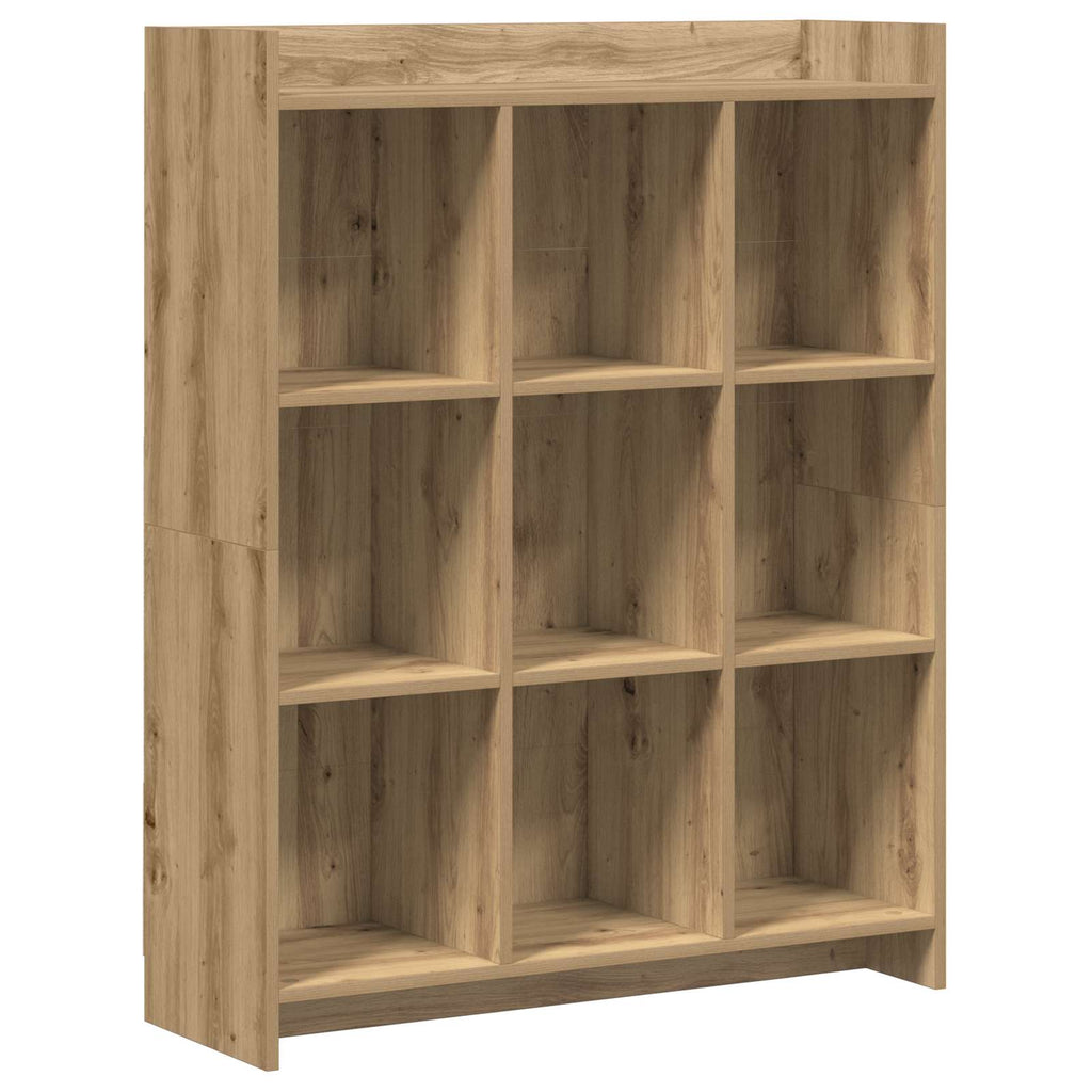 vidaXL Półka na książki 9 poziomy 87,5 x 30 x 111 cm Dąb artisian