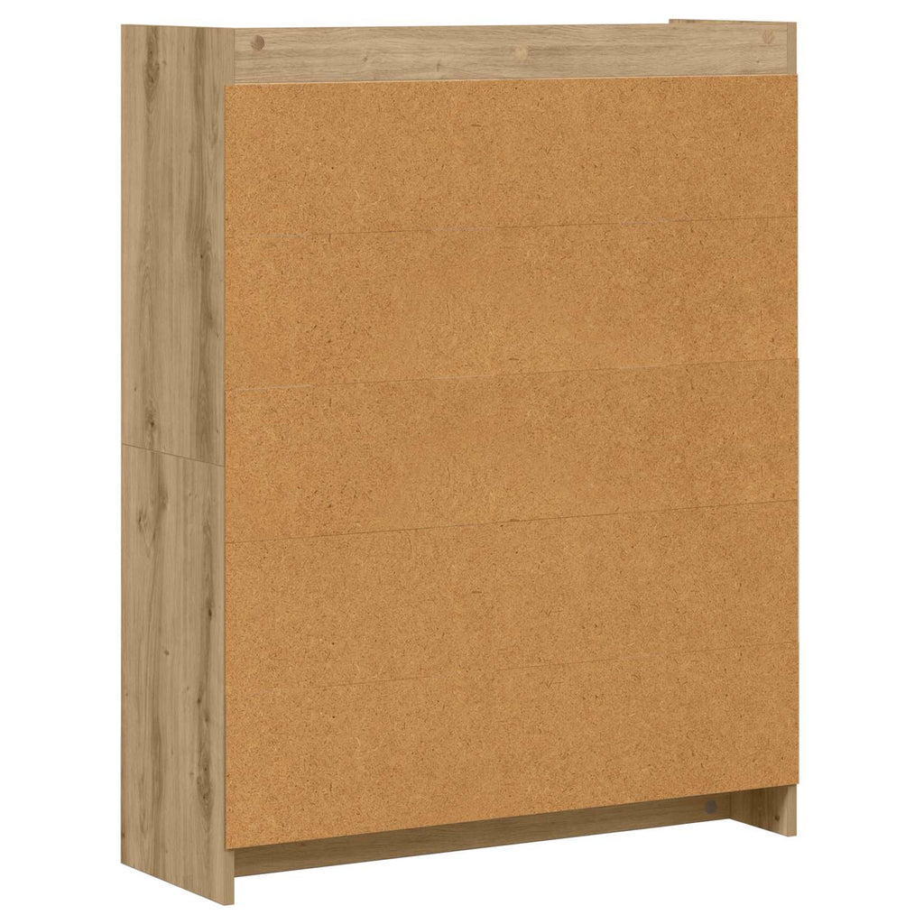 vidaXL Półka na książki 9 poziomy 87,5 x 30 x 111 cm Dąb artisian