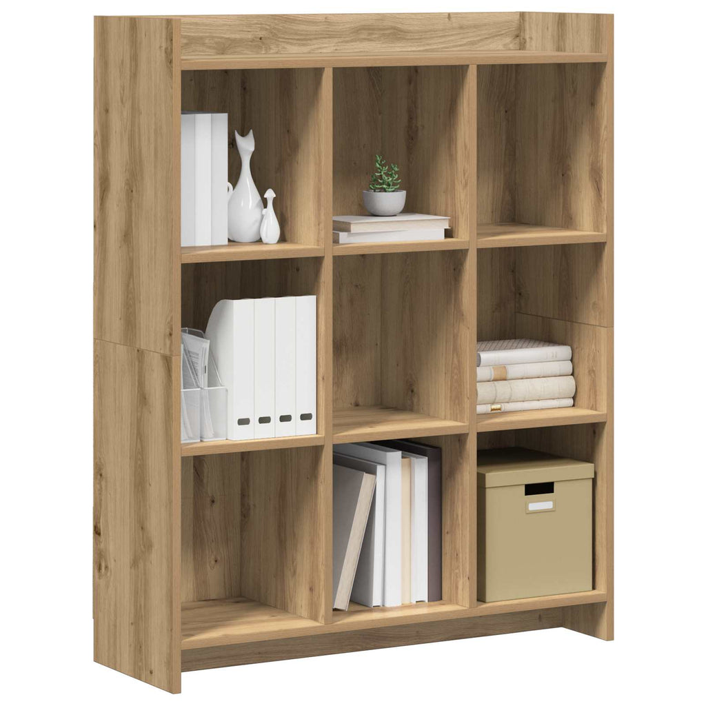 vidaXL Półka na książki 9 poziomy 87,5 x 30 x 111 cm Dąb artisian