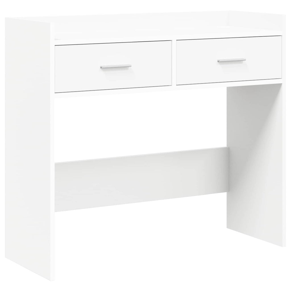 vidaXL Konsola Biały 90 x 35 x 80 cm Drewno inżynieryjne