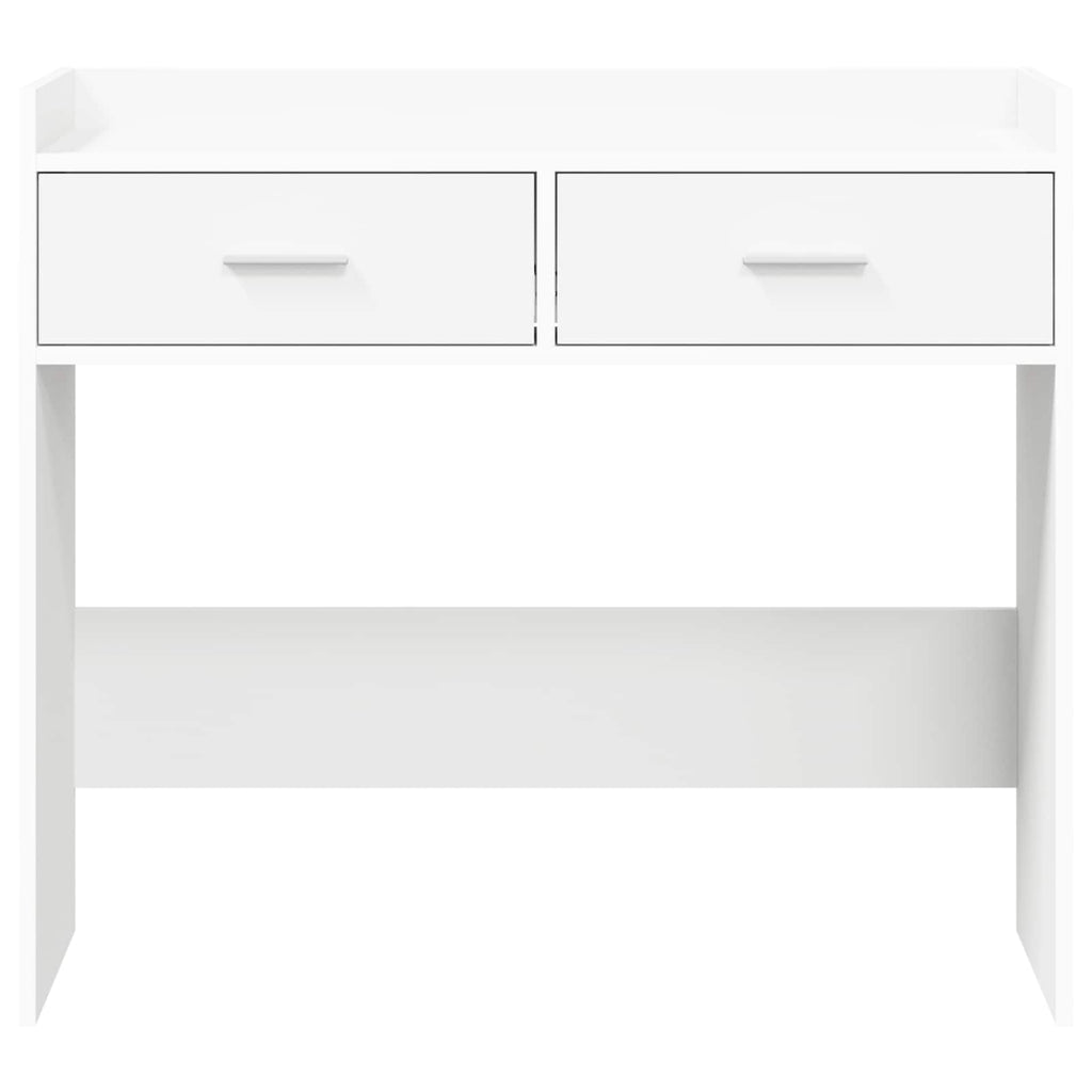 vidaXL Konsola Biały 90 x 35 x 80 cm Drewno inżynieryjne