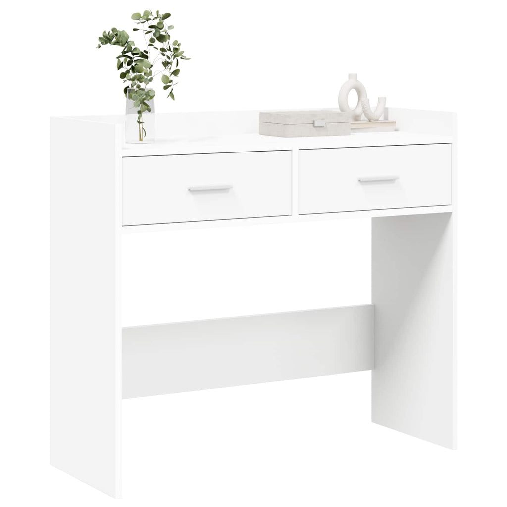 vidaXL Konsola Biały 90 x 35 x 80 cm Drewno inżynieryjne