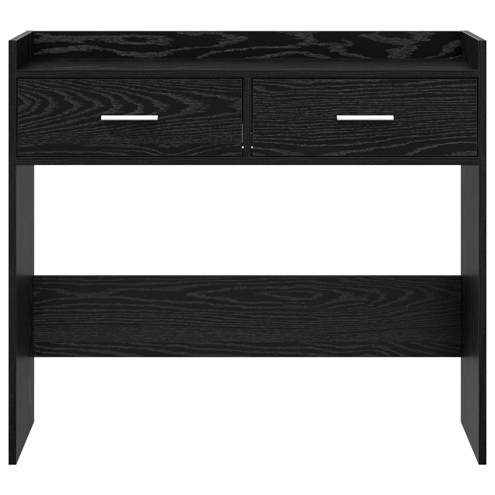 vidaXL Konsola Czarny dąb 90 x 35 x 80 cm Drewno inżynieryjne