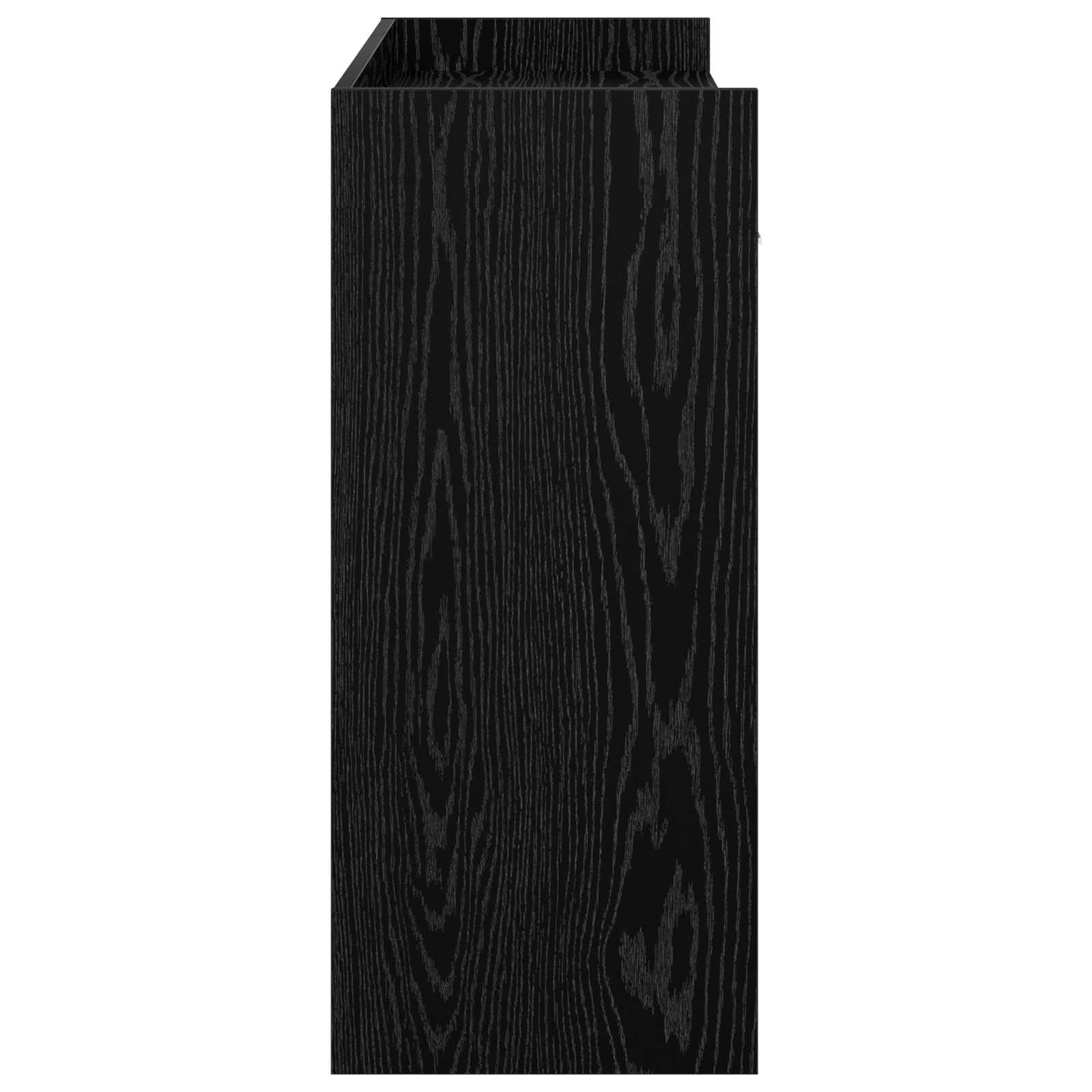 vidaXL Konsola Czarny dąb 90 x 35 x 80 cm Drewno inżynieryjne