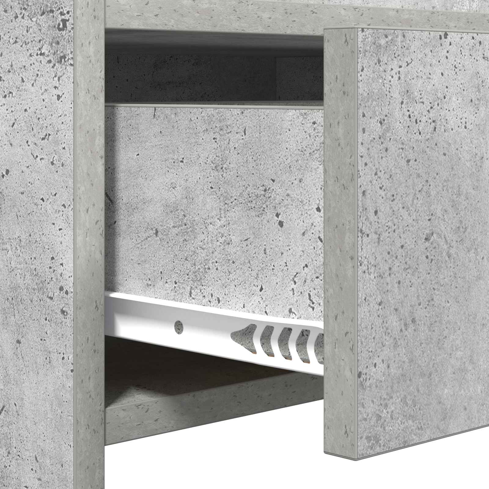 vidaXL Konsola Betonowy szary 90 x 35 x 80 cm Drewno inżynieryjne