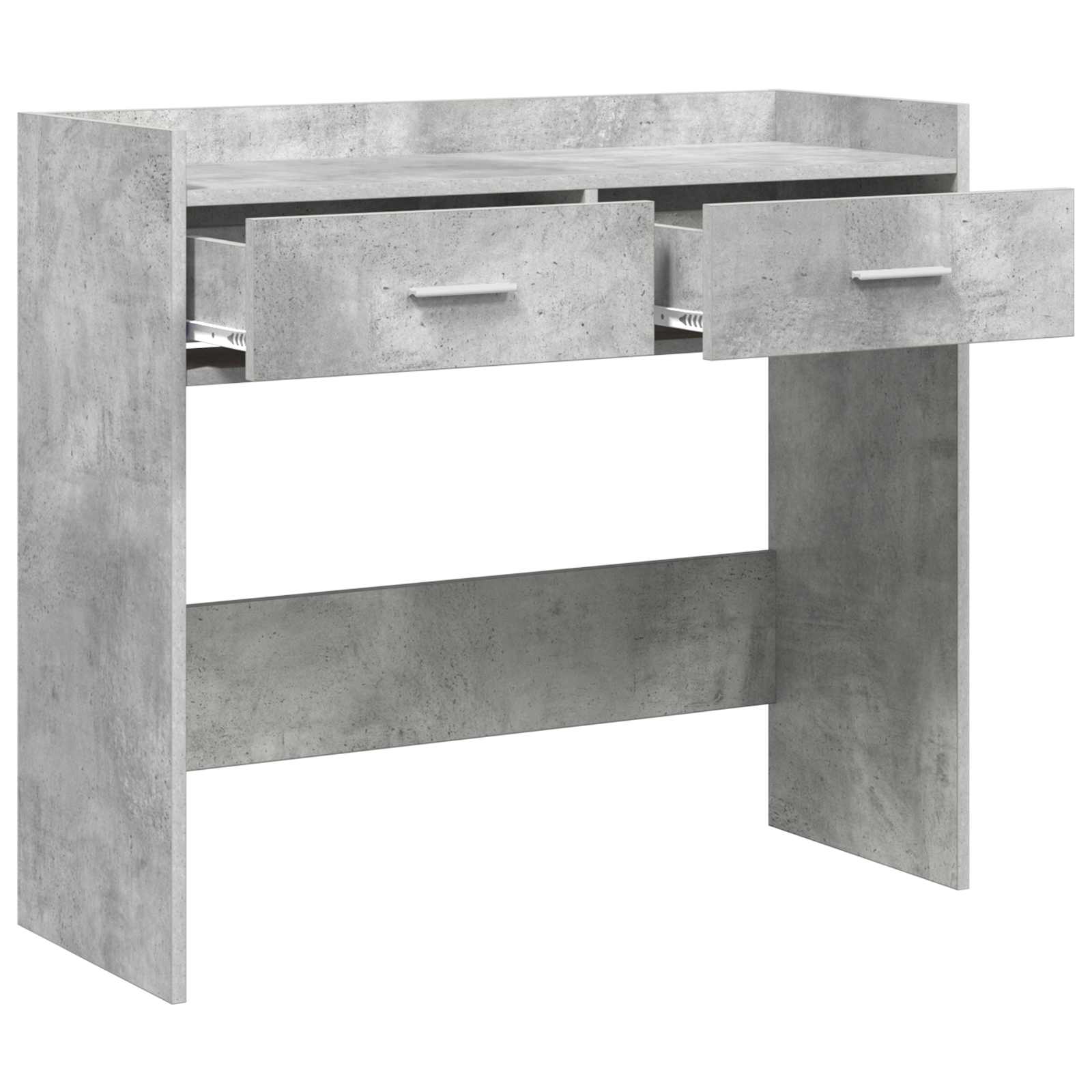 vidaXL Konsola Betonowy szary 90 x 35 x 80 cm Drewno inżynieryjne