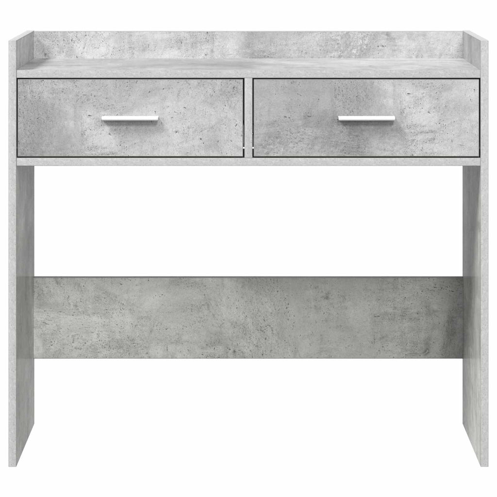 vidaXL Konsola Betonowy szary 90 x 35 x 80 cm Drewno inżynieryjne