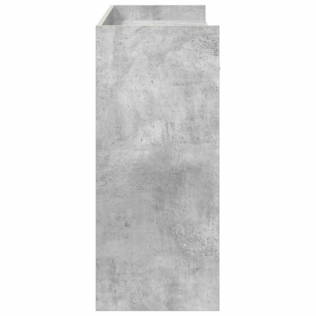 vidaXL Konsola Betonowy szary 90 x 35 x 80 cm Drewno inżynieryjne