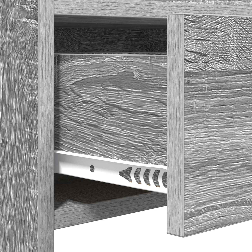 vidaXL Konsola Szary Sonoma 90 x 35 x 80 cm Drewno inżynieryjne