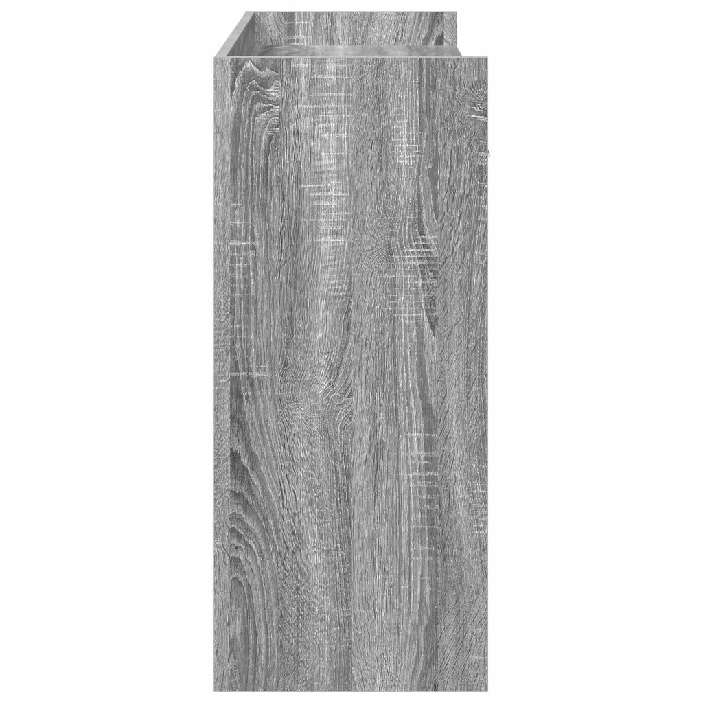vidaXL Konsola Szary Sonoma 90 x 35 x 80 cm Drewno inżynieryjne