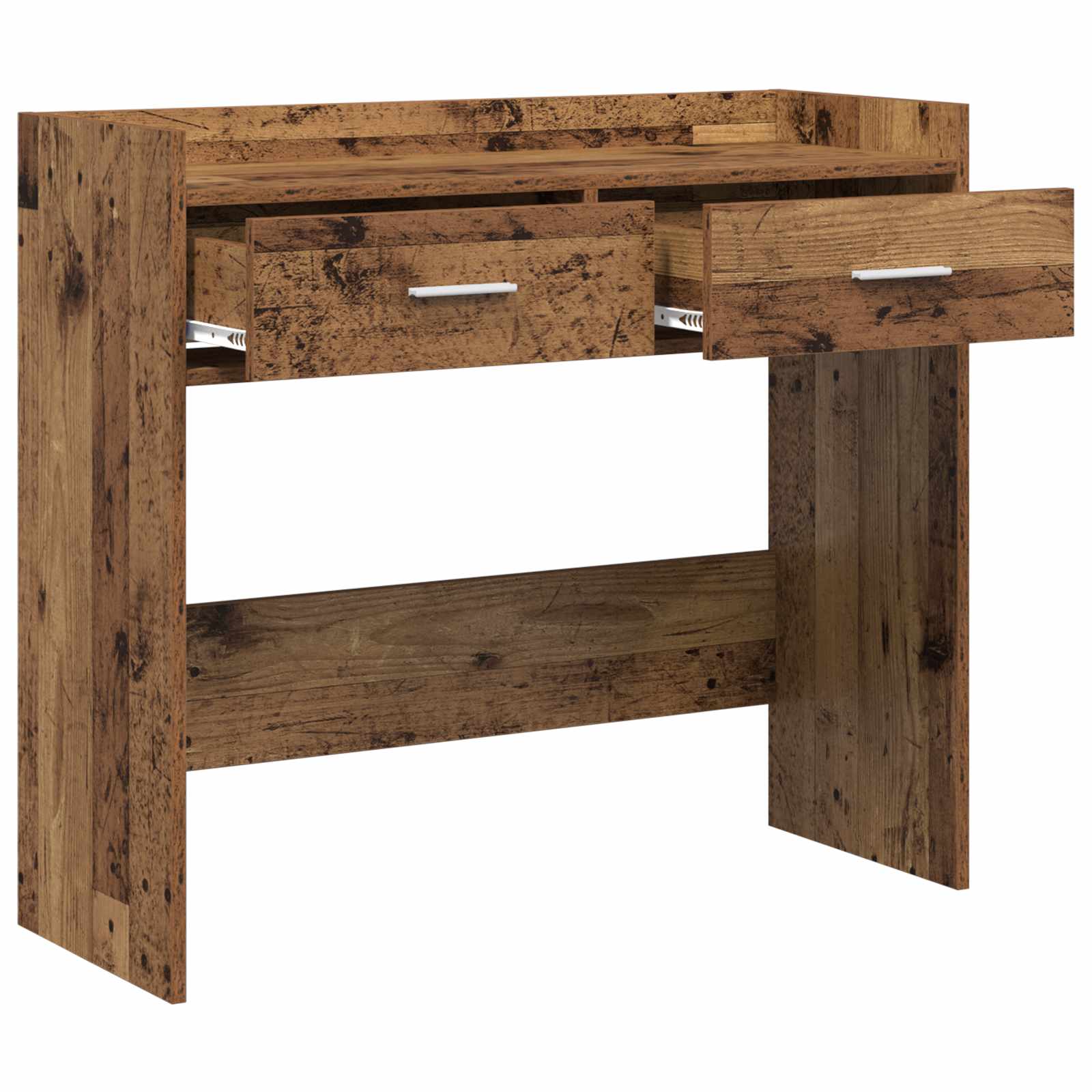 vidaXL Konsola Stare drewno 90 x 35 x 80 cm Drewno inżynieryjne