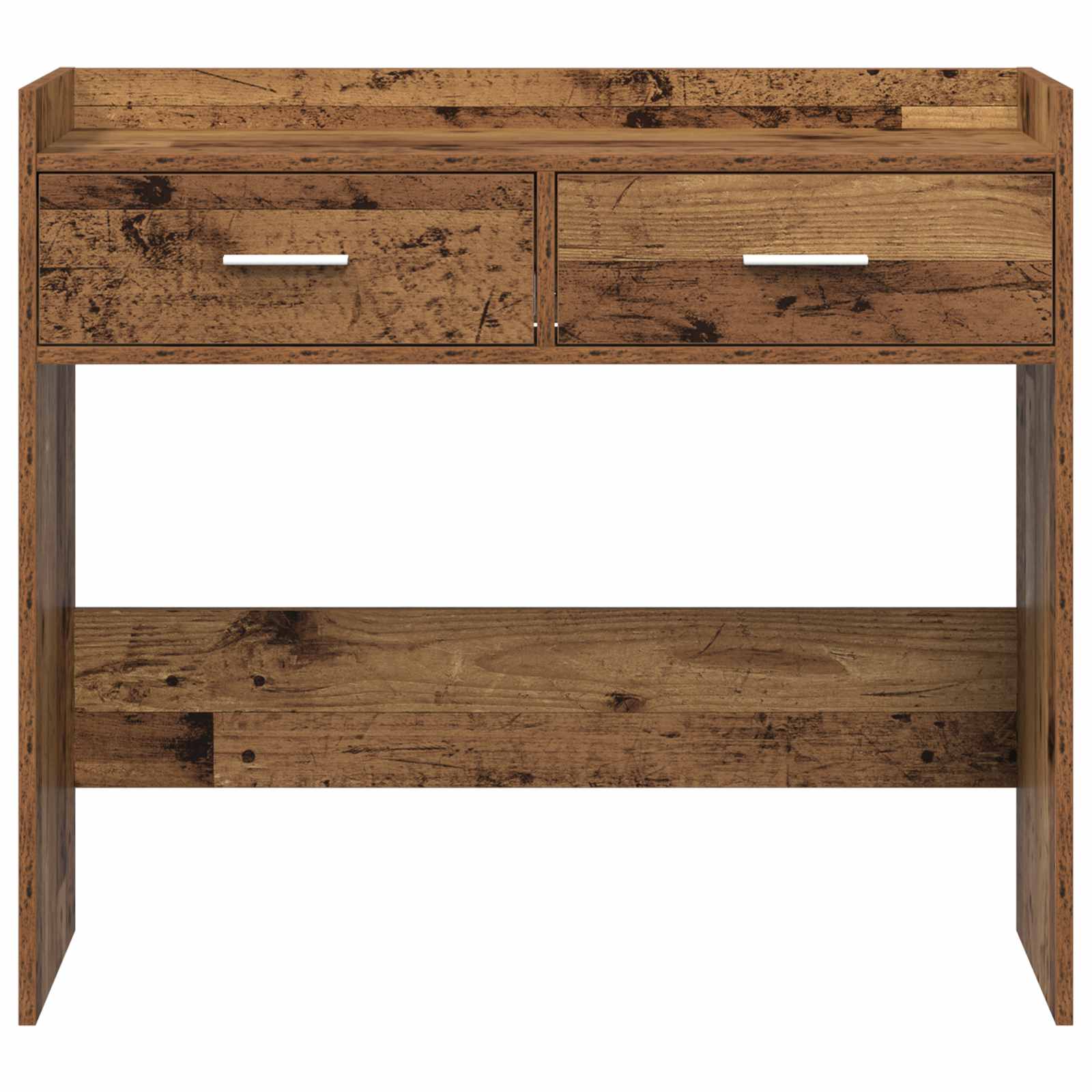 vidaXL Konsola Stare drewno 90 x 35 x 80 cm Drewno inżynieryjne