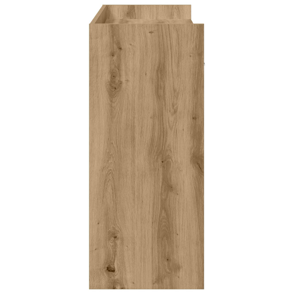 vidaXL Konsola Dąb artisan 90 x 35 x 80 cm Drewno inżynieryjne
