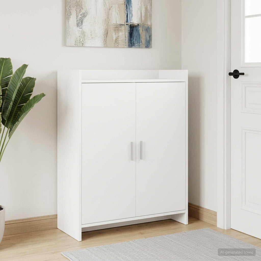 vidaXL Szafka na buty Biały 73,5 x 36 x 92 cm Drewno inżynieryjne
